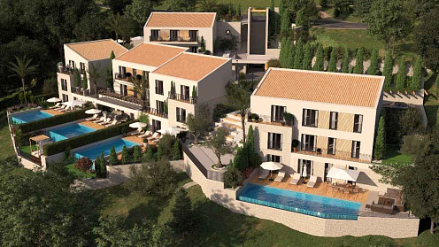 Luxuriöse Villen im Pine Village-Komplex. Authentisches Resort & Spa-Konzept